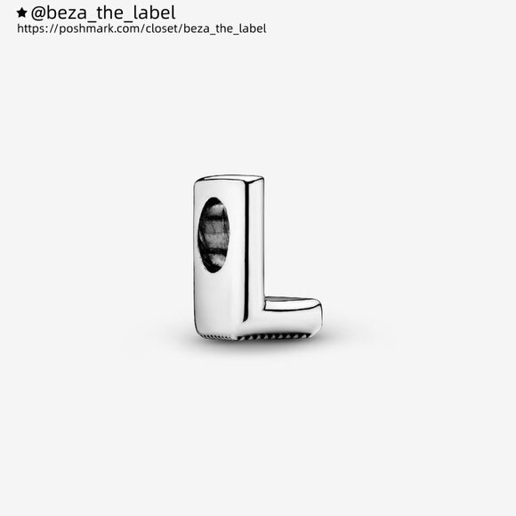 Pandora Letter L Alphabet Charm - Picture 1 of 6